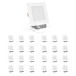 4 Inch Ultra Thin Square LED Recessed Light with Junction Box, 9W, 650LM, Damp Location, Dimmable, Ceiling Mount Light Trim For Office, Kitchen, Bedroom, Bathroom Load image into Gallery viewer, 4 Inch Ultra Thin Square LED Recessed Light with Junction Box, 9W, 650LM, Damp Location, Dimmable, Ceiling Mount Light Trim For Office, Kitchen, Bedroom, Bathroom