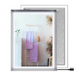 Frontlit/Backlit LED Lighted Bathroom Vanity Mirror with Frame, Anti-Fog, Touch Button, CRI 90+, Adjustable CCT & Memory, Magnum Style Load image into Gallery viewer, Frontlit/Backlit LED Lighted Bathroom Vanity Mirror with Frame, Anti-Fog, Touch Button, CRI 90+, Adjustable CCT & Memory, Magnum Style