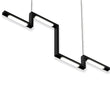 1-lights-modern-led-linear-chandelier-light-23w-3000k-black-pendant Load image into Gallery viewer, 1-lights-modern-led-linear-chandelier-light-23w-3000k-black-pendant