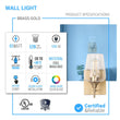 wall-sconces-in-gold-finish-e26-socket Load image into Gallery viewer, wall-sconces-in-gold-finish-e26-socket