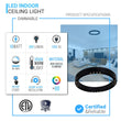 led-ring-flush-mount-ceiling-light-dimmable Load image into Gallery viewer, led-ring-flush-mount-ceiling-light-dimmable