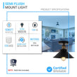 1-light-trumpet-semi-flush-mount-ceiling-light Load image into Gallery viewer, 1-light-trumpet-semi-flush-mount-ceiling-light