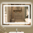 Backlit/Frontlit, Vanity Mirror with Lights, Touch Switch, Anti-Fog, Adjustable 3-Color Temperature & Remembrance, CRI 90+, LED Mirror for Bathroom, Accord Style Load image into Gallery viewer, Backlit/Frontlit, Vanity Mirror with Lights, Touch Switch, Anti-Fog, Adjustable 3-Color Temperature & Remembrance, CRI 90+, LED Mirror for Bathroom, Accord Style