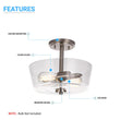 semi-flush-mount-ceiling-lights-round-2-light Load image into Gallery viewer, semi-flush-mount-ceiling-lights-round-2-light