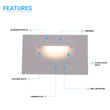 acrylic-led-outdoor-step-lights-3w Load image into Gallery viewer, acrylic-led-outdoor-step-lights-3w
