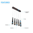 5-lights-chandeliers-dining-room-lighting-25w-3000-brown-chandelier-lights Load image into Gallery viewer, 5-lights-chandeliers-dining-room-lighting-25w-3000-brown-chandelier-lights