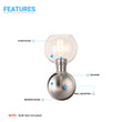 1-light-bathroom-sconce-with-clear-glass Load image into Gallery viewer, 1-light-bathroom-sconce-with-clear-glass
