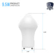 LED Light Bulbs A19 9.5 Watt 5000K 800 Lumens 120V Dimmable, General Purpose Lamp GU24 Base Load image into Gallery viewer, LED Light Bulbs A19 9.5 Watt 5000K 800 Lumens 120V Dimmable, General Purpose Lamp GU24 Base