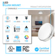 led-double-ring-12in-flush-mount-14-watt-dimmable-1100-lumens-3000k-brushed-nickel Load image into Gallery viewer, led-double-ring-12in-flush-mount-14-watt-dimmable-1100-lumens-3000k-brushed-nickel