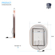 24-x-36-inch-led-lighted-bathroom-mirror-with-rose-gold-frame-touch-sensor-switch-and-cct-remembrance-evo-style Load image into Gallery viewer, 24-x-36-inch-led-lighted-bathroom-mirror-with-rose-gold-frame-touch-sensor-switch-and-cct-remembrance-evo-style