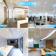 4 Inch LED Recessed Lighting, 10W, Dimmable, ETL Listed, Baffle Trim, Recessed Downlights For Closets, Kitchens, Hallways, Basement Load image into Gallery viewer, 4 Inch LED Recessed Lighting, 10W, Dimmable, ETL Listed, Baffle Trim, Recessed Downlights For Closets, Kitchens, Hallways, Basement