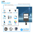 LED Pole Light With Photocell Load image into Gallery viewer, LED Pole Light With Photocell