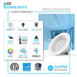 10 Inch Commercial LED Recessed Lighting, 40W, 3000LM, 5000K Daylight Recessed Lighting w/Junction Box, Dimmable, ETL, Energy Star Listed Load image into Gallery viewer, 10 Inch Commercial LED Recessed Lighting, 40W, 3000LM, 5000K Daylight Recessed Lighting w/Junction Box, Dimmable, ETL, Energy Star Listed