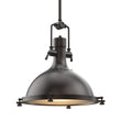 Industrial Pendant Light Fixture, Bronze Finish, Dome Shape, Includes Extension Rods 1x6"+3x12", E26 Base Load image into Gallery viewer, Industrial Pendant Light Fixture, Bronze Finish, Dome Shape, Includes Extension Rods 1x6"+3x12", E26 Base