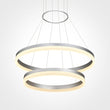 2-Ring, Modern LED Chandelier, 78W, 120V, 3000K, 3985LM, Dimmable Load image into Gallery viewer, 2-Ring, Modern LED Chandelier, 78W, 120V, 3000K, 3985LM, Dimmable