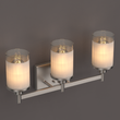 Cylinder Shape Bathroom Light Fixtures with Frosted Glass Shades, 2-Light/3-Light/4-Light, Wall Mount, Vanity Lighting Load image into Gallery viewer, Cylinder Shape Bathroom Light Fixtures with Frosted Glass Shades, 2-Light/3-Light/4-Light, Wall Mount, Vanity Lighting