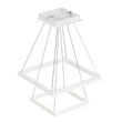 Modern Two-Tier Square Chandelier Lighting, 54W, 3000K, 3016LM, Dimension : 19.7''L×19.7''W×55''H Load image into Gallery viewer, Modern Two-Tier Square Chandelier Lighting, 54W, 3000K, 3016LM, Dimension : 19.7''L×19.7''W×55''H