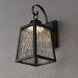textured-black-outdoor-wall-lantern Load image into Gallery viewer, textured-black-outdoor-wall-lantern