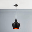 Matte Black Pendant Light Fixture, Gourd style, E26 Base, Steel Body, UL Listed Load image into Gallery viewer, Matte Black Pendant Light Fixture, Gourd style, E26 Base, Steel Body, UL Listed