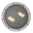 Drum Shape Flush Mount Ceiling Light, Matte Black Finish, Ceiling Lighting Fixture for Bedroom Kitchen Hallway Stairwell Entryway, E26 Base Load image into Gallery viewer, Drum Shape Flush Mount Ceiling Light, Matte Black Finish, Ceiling Lighting Fixture for Bedroom Kitchen Hallway Stairwell Entryway, E26 Base