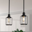 1-light-black-ceiling-cage-pendant Load image into Gallery viewer, 1-light-black-ceiling-cage-pendant