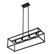 4-Lights Linear Chandelier Light, For Damp Location, Open Frame Rectangle Chandeliers, E26 Base, UL Listed, 5 Years Warranty Load image into Gallery viewer, 4-Lights Linear Chandelier Light, For Damp Location, Open Frame Rectangle Chandeliers, E26 Base, UL Listed, 5 Years Warranty