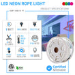 LED Neon Rope Light, 120V, UL Listed, Waterproof IP65 RATED, >80 CRI, Neon Flex (Blue, Green, Red, Pink) Load image into Gallery viewer, LED Neon Rope Light, 120V, UL Listed, Waterproof IP65 RATED, >80 CRI, Neon Flex (Blue, Green, Red, Pink)