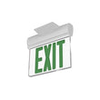 Edge Lit Green LED Exit Sign, 3W , 100-277 VAC, UL,CUL Listed, 90-min Backup Battery, Surface Mount Load image into Gallery viewer, Edge Lit Green LED Exit Sign, 3W , 100-277 VAC, UL,CUL Listed, 90-min Backup Battery, Surface Mount