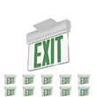 Edge Lit Green LED Exit Sign, 3W , 100-277 VAC, UL,CUL Listed, 90-min Backup Battery, Surface Mount Load image into Gallery viewer, Edge Lit Green LED Exit Sign, 3W , 100-277 VAC, UL,CUL Listed, 90-min Backup Battery, Surface Mount
