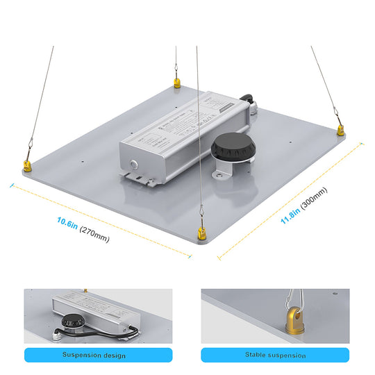 1000W Full Spectrum LED Grow Light with UV/IR for Hydroponic Indoor Plants Veg and Flower Growth