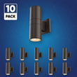 Load image into Gallery viewer, LED Wall Light Fixture - Cylinder / Wall Lights, 12WX2, AC100- 277V, Double Side, Light Bronze