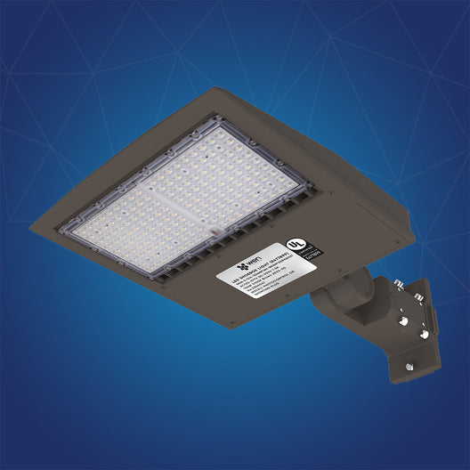 150W LED Area Light with Photocell, 5700K, Universal Mount, Bronze, AC120-277V, LED Dusk to Dawn Area Lights