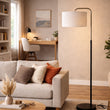 Load image into Gallery viewer, 15″W x 60″H Floor Lamp with White Linen Shade – Black or Brushed Nickel Finish - 2 Pack - LEDMyPlace