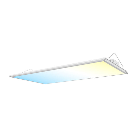 4FT Linear LED High Bay Light: Adjustable Wattage (165W/200W/225W), Changeable CCT (4000k/5000K/6500K), Dip Switch, 0-10V Dimming, Wide Input Voltage Range (120-277V), ETL, DLC 5.1 Listed