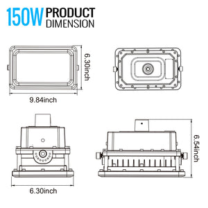 150W, LED Explosion Proof Light, A Series, 5000K, LM20250, Dimmable, 120° beam angle, 70CRI, UL Listed