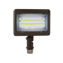 15W Knuckle Mount LED Flood Light, 55 Watt Replacement, 1730 Lumens, 5700 Kelvin, Bronze