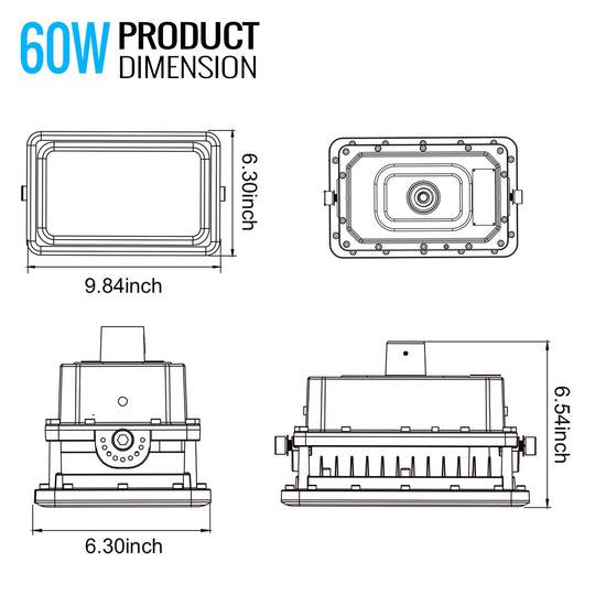 60 Watt LED Explosion Proof Light, A Series, 5000K, 100-277V, 120° beam angle, 70CRI, UL Listed