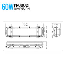 Load image into Gallery viewer, LED Explosion Proof Light, R Series, 5000K, Dimmable, 100-277V, 120° beam angle, 70CRI 60W