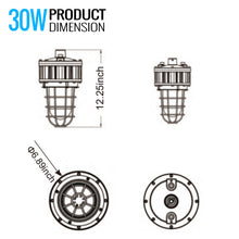 Load image into Gallery viewer, LED Explosion Proof Light, G Series, 5000K, LM4050, Dimmable, 100-277V, 120° beam angle, 70CRI 30W