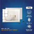 Load image into Gallery viewer, LED Illuminated Bathroom Mirror with Touch Switch Control, Defogger, CCT Remembrance, Backlit/Front, Accord Style, ETL Certified