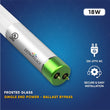 Load image into Gallery viewer, T8 4ft LED Glass Tubes, 18W,  4000K, Single-Ended Power, Frosted, Single-Ended Power