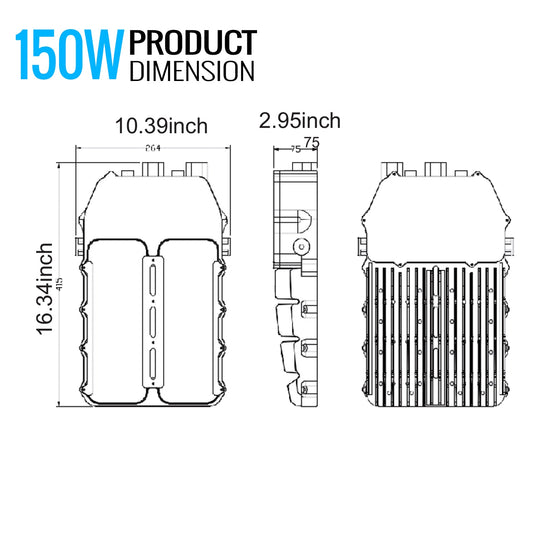 LED Explosion Proof Light, STA124,  5000K, Dimmable, 100-277V, 120° beam angle, 70CRI 200W