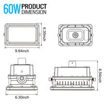 Load image into Gallery viewer, LED Explosion Proof Light, D Series, 5000K, Dimmable, 100-277V, 120° beam angle, 70CRI, 60W