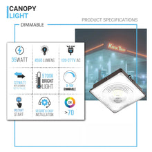 Load image into Gallery viewer, 35 Watt LED Canopy Lights