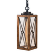 Load image into Gallery viewer, Outdoor Pendant Light Farmhouse Exterior Hanging Lantern with Clear Glass Shade for Porch, Patio, Entryway, ETL List