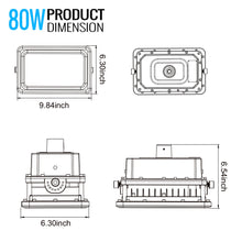 Load image into Gallery viewer, LED Explosion Proof Light, A Series, 5000K, Dimmable, 100-277V, 120° beam angle, 70CRI, UL Listed 80W