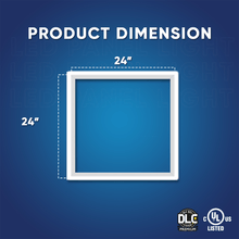 Load image into Gallery viewer, 2 ft. x 2 ft. LED T - Bar Panel Light, 20W/30W/40W Wattage adjustable, 3000K/4000K/5000K CCT Changeable, 4800LM, &gt;80 CRI, Dimmable, ETL, DLC Listed, For Offices, Schools, Hospitality, Retail - LEDMyPlace