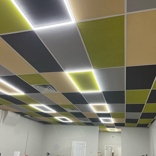 2 ft. x 2 ft. LED T - Bar Panel Light, 20W/30W/40W Wattage adjustable, 3000K/4000K/5000K CCT Changeable, 4800LM, >80 CRI, Dimmable, ETL, DLC Listed, For Offices, Schools, Hospitality, Retail - LEDMyPlace