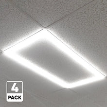 Load image into Gallery viewer, 2 ft. x 4 ft. LED T - Bar Panel Light, 40W/50W/60W Wattage Adjustable, 3000K/4000K/5000K CCT Changeable, Dimmable, 6600LM, ETL &amp; DLC Listed, Perfect For Offices, Schools, Hospitals - LEDMyPlace