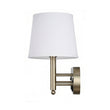 Load image into Gallery viewer, 24"W x 16"H Double Wall Lamp with White Linen Shades – Plated Brushed Nickel Finish - 2 Pack - LEDMyPlace